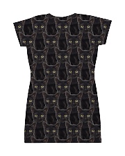 Black Cat Face All-over Dress back