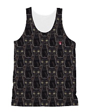 Black Cat Face All-over Unisex Tank thumbnail