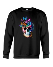 Skull Color Butterfly Crewneck Sweatshirt thumbnail