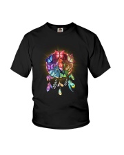 Rainbow butterfly dream catcher Youth T-Shirt thumbnail