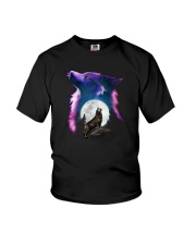 Couple Wolf Light Youth T-Shirt thumbnail