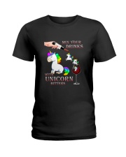 Unicorn wine 1209 Ladies T-Shirt thumbnail