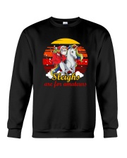 Santa And Unicorn Crewneck Sweatshirt front
