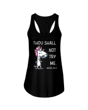 Unicorn Not Try Me Ladies Flowy Tank thumbnail