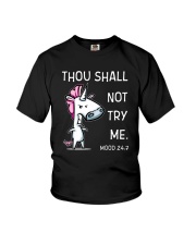 Unicorn Not Try Me Youth T-Shirt thumbnail