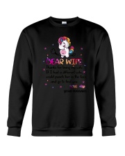 Unicorn Wife Crewneck Sweatshirt thumbnail
