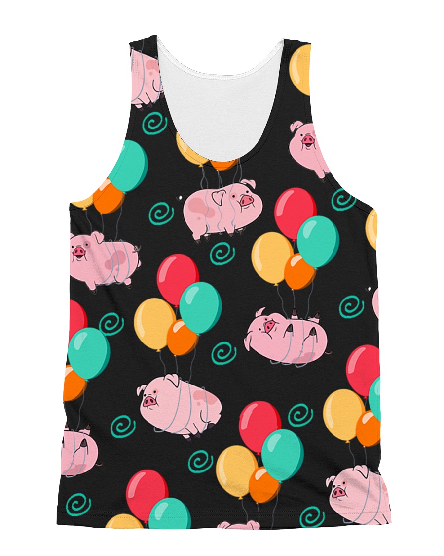 Pig Bubble All-over Unisex Tank