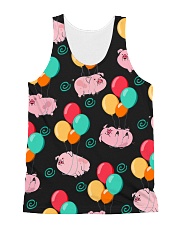 Pig Bubble All-over Unisex Tank front