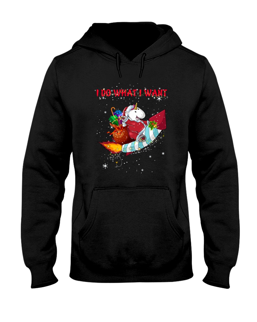 Unicorn I Do What I Want 2609 Hooded Sweatshirt