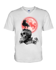Skull gothic V-Neck T-Shirt thumbnail