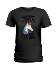 Unicorn Crazy Mom 140319 Ladies T-Shirt thumbnail