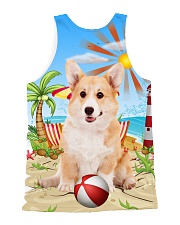 Pembroke Welsh Corgi Beach 1406 All-over Unisex Tank back