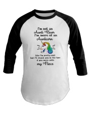 Aunticorn Baseball Tee thumbnail