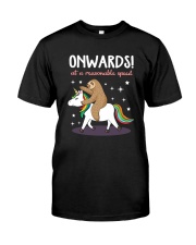 Unicorn and sloth 2408 Classic T-Shirt front