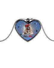 Akita mom 2106P Metallic Heart Necklace front