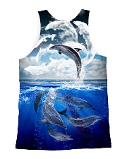 Dolphin Dance 1606 All-over Unisex Tank back