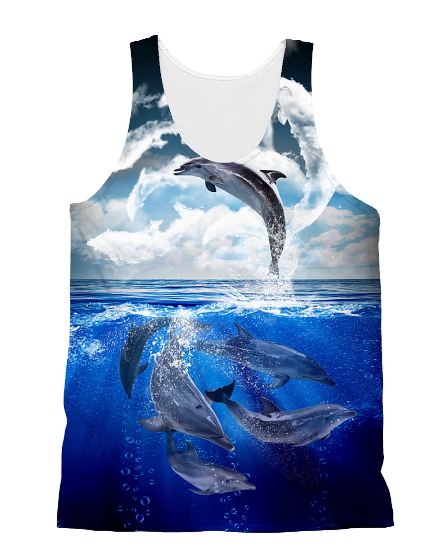 Dolphin Dance 1606 All-over Unisex Tank