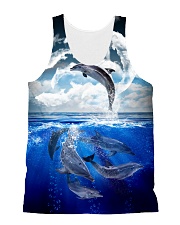 Dolphin Dance 1606 All-over Unisex Tank front
