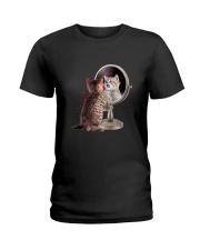 Cat Mirror Ladies T-Shirt thumbnail