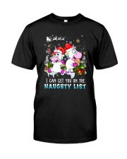 Unicorn naughty list 0609 Classic T-Shirt thumbnail