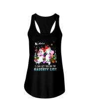 Unicorn naughty list 0609 Ladies Flowy Tank thumbnail