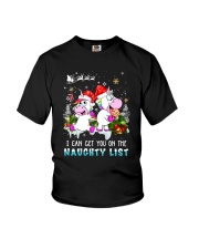 Unicorn naughty list 0609 Youth T-Shirt thumbnail