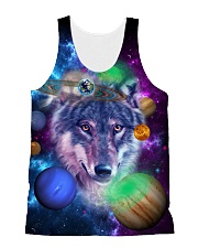 Wolf Galaxy All-over Unisex Tank front