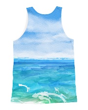 Black Cat Summer All-over Unisex Tank back