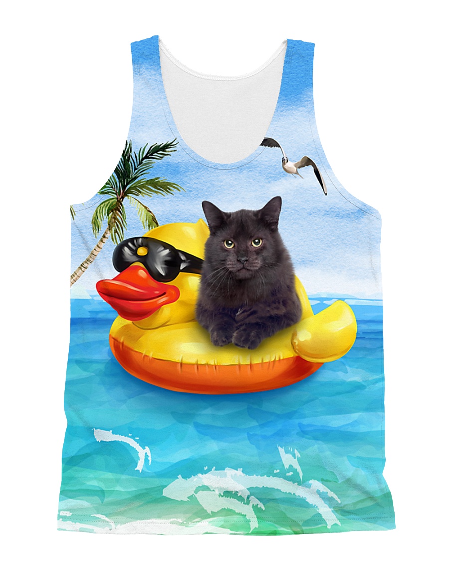 Black Cat Summer All-over Unisex Tank