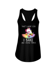 Unicorn and bake Ladies Flowy Tank thumbnail
