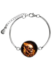 Skull rose fire Metallic Circle Bracelet thumbnail
