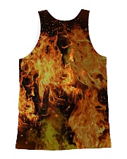 Skull rose fire All-over Unisex Tank back