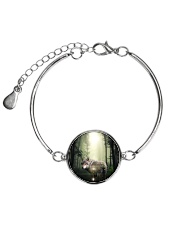 Wolf In The Forest Metallic Circle Bracelet thumbnail