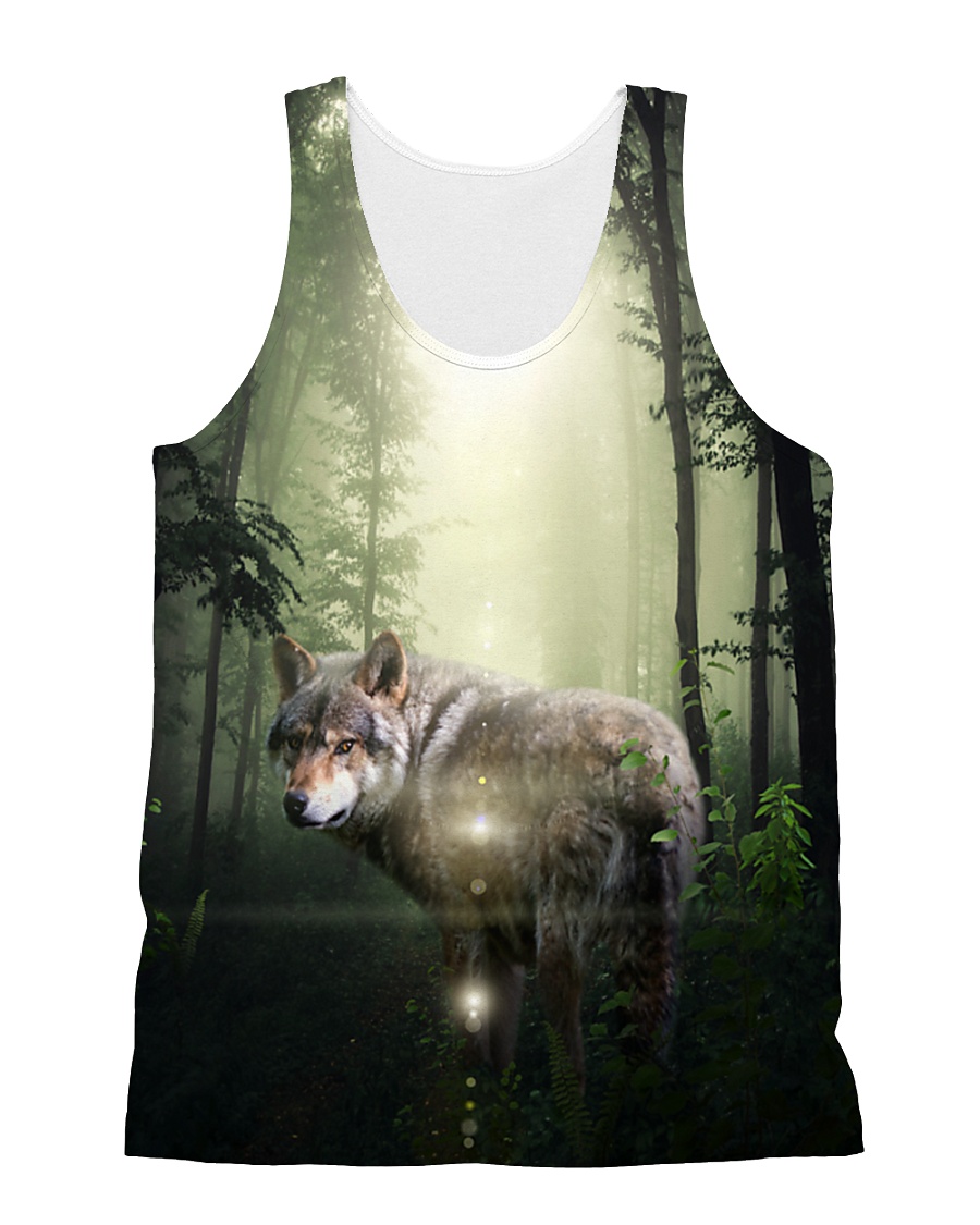 Wolf In The Forest All-over Unisex Tank