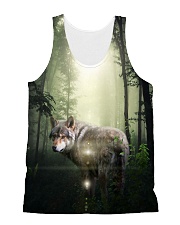 Wolf In The Forest All-over Unisex Tank front