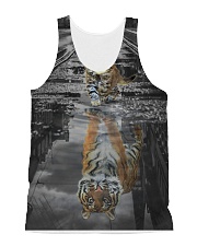 Cat and Tiger Be Yourself All-over Unisex Tank front