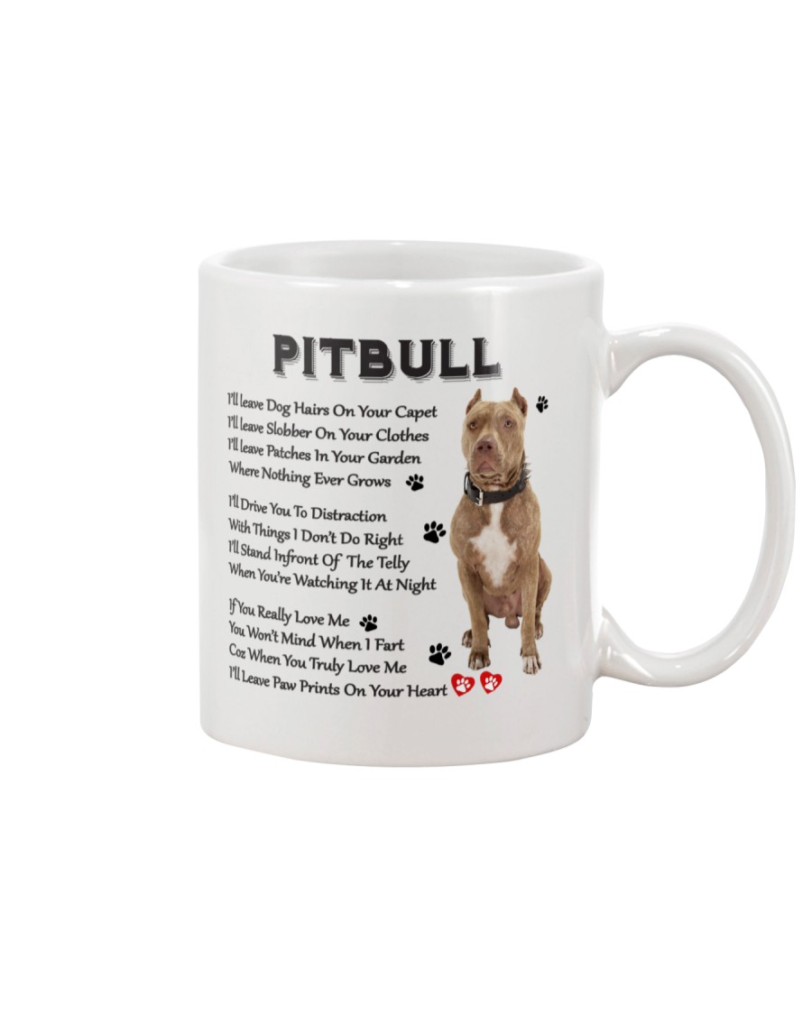 Pitbull - Leave paw prints on your heart 1906P Mug
