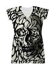 Skull face disappears All-over Dress thumbnail