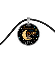 French Bulldog To The Moon And Back Cord Circle Necklace thumbnail
