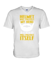 Beard protects itself 2106L V-Neck T-Shirt thumbnail