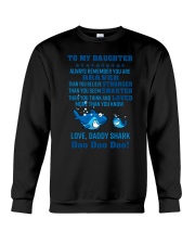 Daddy shark - To my daughter 1806L Crewneck Sweatshirt thumbnail