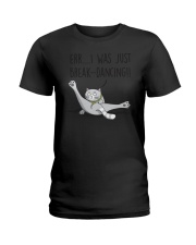 Cat - Just break dancing 1806D Ladies T-Shirt thumbnail