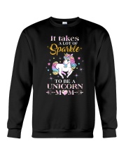 Unicorn Mom sparkle 1409 Crewneck Sweatshirt thumbnail