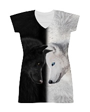 Wolf Black and White All-over Dress thumbnail