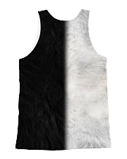 Wolf Black and White All-over Unisex Tank back