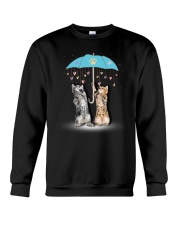 Cats Rain Crewneck Sweatshirt thumbnail