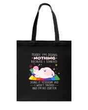 Unicorn nothing Tote Bag thumbnail