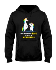 Unicorn nose 1411 Hooded Sweatshirt thumbnail