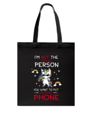 Unicorn Speaker Phone 1506 Tote Bag thumbnail