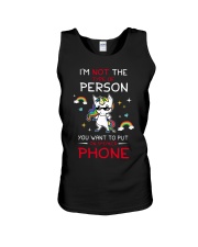 Unicorn Speaker Phone 1506 Unisex Tank thumbnail